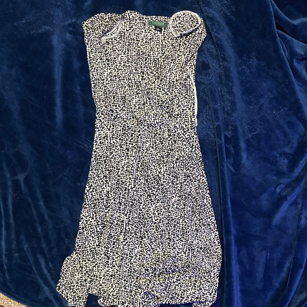 Lauren Ralph Lauren Black and White Mini Dress